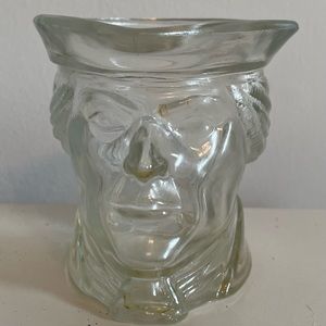 Vintage Avon Patriot Thomas Jefferson Glass Head Figurine